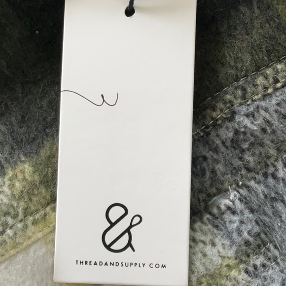 Thread & Supply Plaid Jacket Size Large - Picture 7 of 9